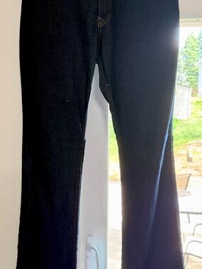 Tall Dark Wash Straight-Leg PZI Jeans XLong- Black